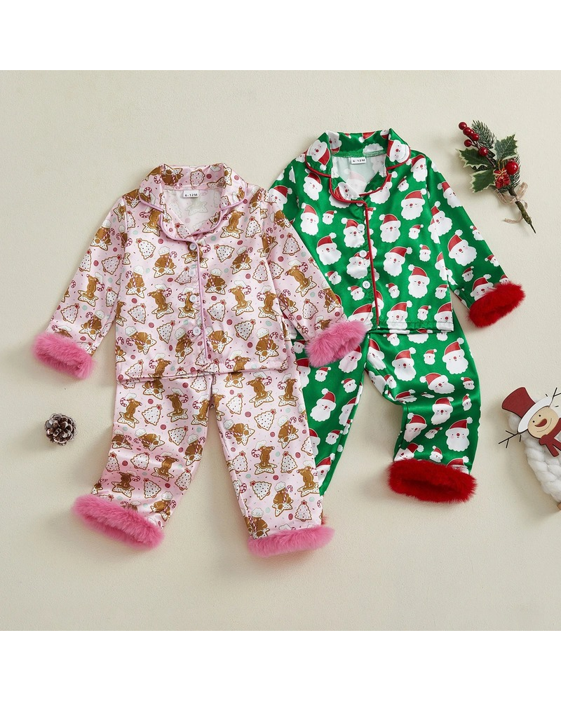 Pijama Navideño para Niños - Papá Noel