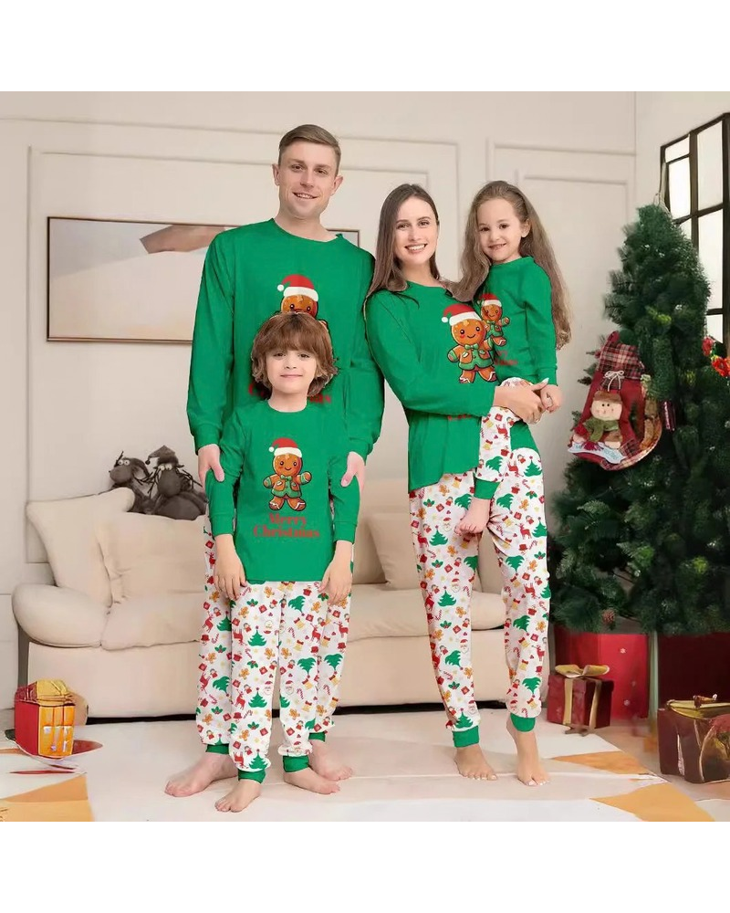 Pijama Navideño Familiar a Juego con Mascota - Jengibre