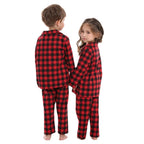 Pijama Navideño para Niños - Cuadros Rojos