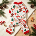 Pijama Navideño para Perro - Jengibre y Papá Noel