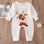 Pijama Navideño Familiar a Juego con Mascota - Reno